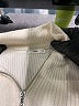 MNG Stripes Tan Pullover Sweater Size XS - photo 7