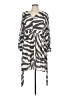 H&M 100% Polyester Animal Print Gray Casual Dress Size M - photo 1