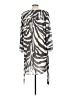 H&M 100% Polyester Animal Print Gray Casual Dress Size M - photo 2
