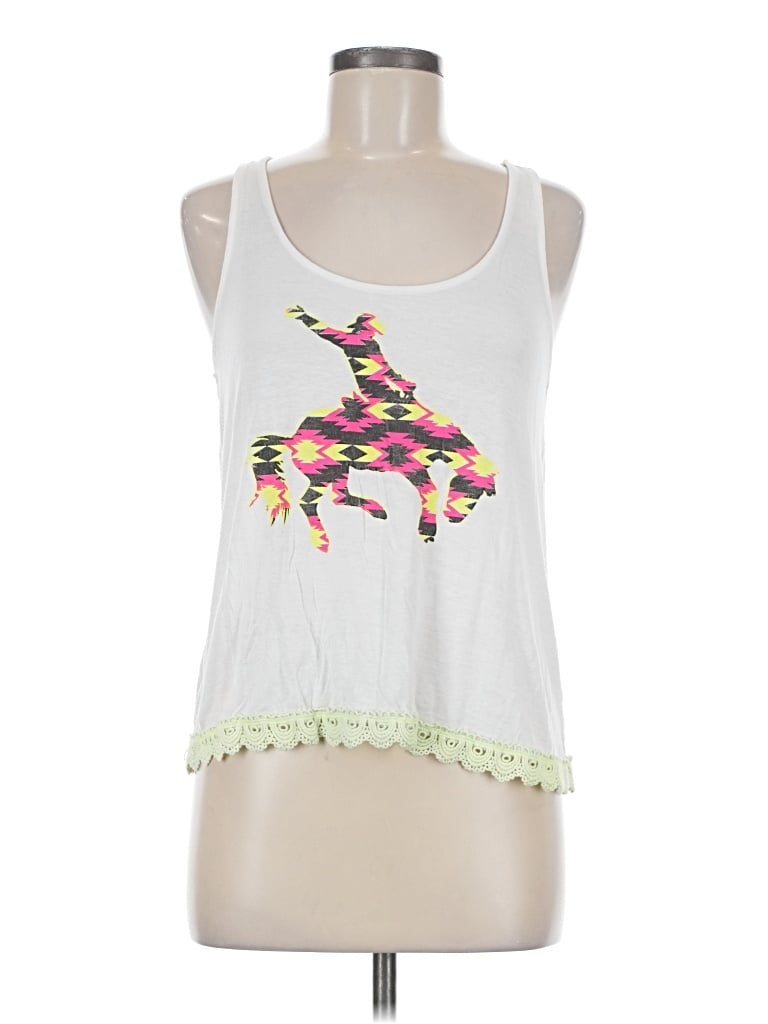 Pre-owned Tresics Tank Top White Halter Neckline Tops