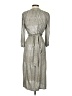 Alice + Olivia Metallic Silver Gray Casual Dress Size 2 - photo 2