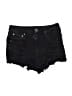 Almost Famous Stars Black Denim Shorts Size 7 - photo 1