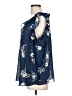 Sharagano 100% Polyester Floral Blue 3/4 Sleeve Blouse Size L - photo 5
