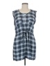 Mi ami Plaid Blue Casual Dress Size M - photo 1
