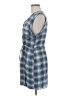 Mi ami Plaid Blue Casual Dress Size M - photo 5