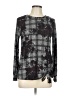 A. Byer Gray Black Long Sleeve Top Size L - photo 1