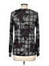 A. Byer Gray Black Long Sleeve Top Size L - photo 2