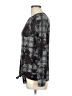 A. Byer Gray Black Long Sleeve Top Size L - photo 5