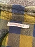Monoprix Plaid Green Long Sleeve Button-Down Shirt Size 10 - photo 3
