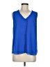 Naked Zebra 100% Polyester Blue Sleeveless Blouse Size M - photo 1