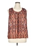 Rose + Olive 100% Polyester Orange Sleeveless Blouse Size XL - photo 1