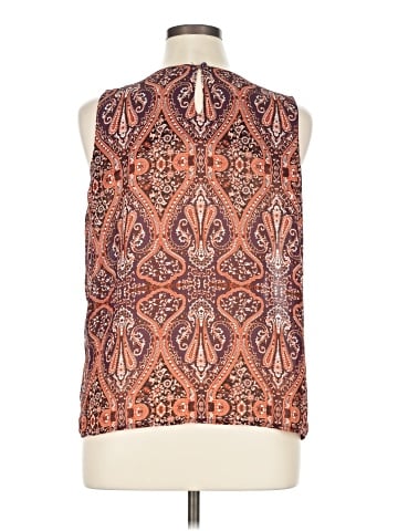 Rose + Olive Sleeveless Blouse (view 2)