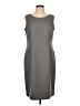 Evan Picone 100% Polyester Solid Gray Casual Dress Size 12 - photo 1