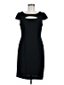 Connected Apparel Solid Black Casual Dress Size 6 - photo 1