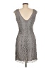 Assorted Brands 100% Polyester Tweed Gray Cocktail Dress Size 6 - photo 2