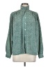 Jacques Vert 100% Polyester Polka Dots Green Long Sleeve Blouse Size 6 - photo 1
