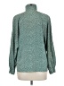 Jacques Vert 100% Polyester Polka Dots Green Long Sleeve Blouse Size 6 - photo 2