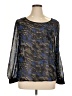 Mine Too 100% Polyester Blue Long Sleeve Blouse Size 1X - photo 1