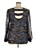Mine Too 100% Polyester Blue Long Sleeve Blouse Size 1X - photo 2