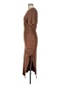 Shein Solid Brown Casual Dress Size L - photo 5