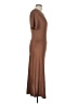Shein Solid Brown Casual Dress Size L - photo 4