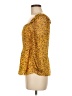 Sam Edelman 100% Polyester Yellow 3/4 Sleeve Blouse Size M - photo 5