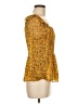 Sam Edelman 100% Polyester Yellow 3/4 Sleeve Blouse Size M - photo 4