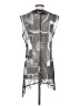 Komarov Gray Silver Sleeveless Button-Down Shirt Size Sm (1) - photo 2