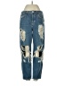 Topshop Graphic Blue Jeans Size 25 waist - photo 1
