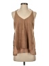 Sans Souci 100% Polyester Brown Tank Top Size S - photo 1