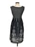Max Studio Paisley Gray Casual Dress Size XS - photo 2