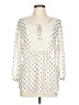 Three Dots Ivory White 3/4 Sleeve Blouse Size L (estimated) - photo 1