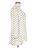 Three Dots Ivory White 3/4 Sleeve Blouse Size L (estimated) - photo 4