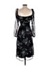 Mi ami 100% Polyester Black Cocktail Dress Size XS - photo 2