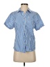 Zara Stripes Blue Short Sleeve Blouse Size XS - photo 1