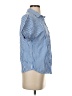 Zara Stripes Blue Short Sleeve Blouse Size XS - photo 4