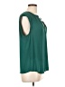 J.Crew 100% Polyester Green Sleeveless Blouse Size 12 - photo 4