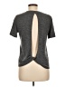Laslulu Gray Short Sleeve Top Size M - photo 2