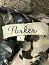 Parker 100% Polyester Print Gray Casual Dress Size S - photo 7