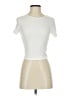 Shein Ivory White Short Sleeve Turtleneck Size 4 - photo 1