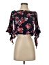 Brandy Blu 100% Rayon Black 3/4 Sleeve Blouse Size S - photo 1