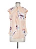 Dynamite 100% Polyester Ivory Short Sleeve Blouse Size M - photo 1