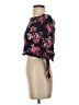 Brandy Blu 100% Rayon Black 3/4 Sleeve Blouse Size S - photo 5
