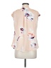 Dynamite 100% Polyester Ivory Short Sleeve Blouse Size M - photo 2