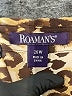 Roaman's Animal Print Brown Long Sleeve Blouse Size 26 waist - photo 7