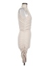 Unbranded Solid Tan Cocktail Dress Size M - photo 4