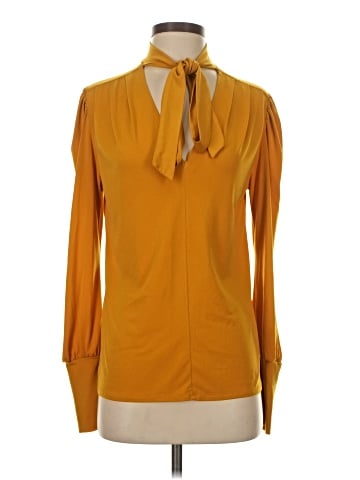 Zara W&B Collection Long Sleeve Blouse (view 1)