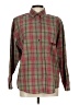 Dockers 100% Cotton Plaid Green Long Sleeve Button-Down Shirt Size L - photo 1