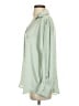 Zara Solid Green Long Sleeve Blouse Size S - photo 5