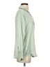 Zara Solid Green Long Sleeve Blouse Size S - photo 4